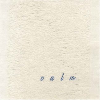 calm (embroidery), 6" x 6" x ¾," Nan Genger, 2016