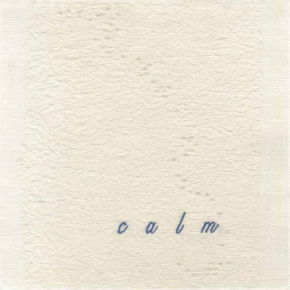 calm (embroidery), 6" x 6" x ¾," Nan Genger, 2016