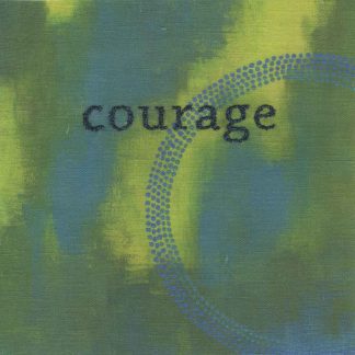 courage (embroidery), 6" x 6" x ¾," Nan Genger, 2016