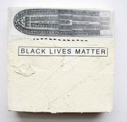 Middle Passage: Black Lives Matter, 6" x 6" x 1.5," Nan Genger, 2015